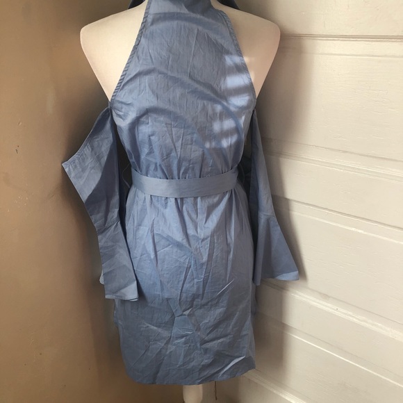 🆕 White Eyelash Cold Shoulder Dress - Picture 8 of 9